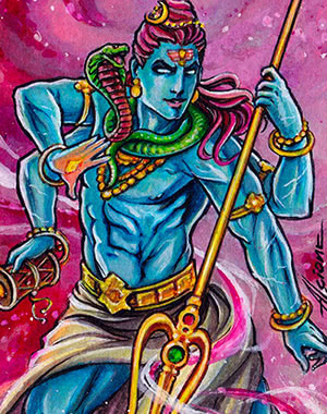 Aceo Lord Shiva